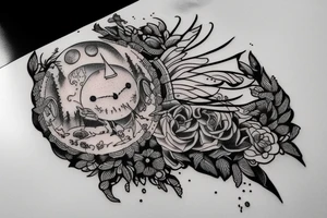 Virgo zodiac sign tattoo idea