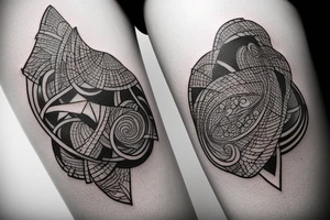 Virgo zodiac sign tattoo idea