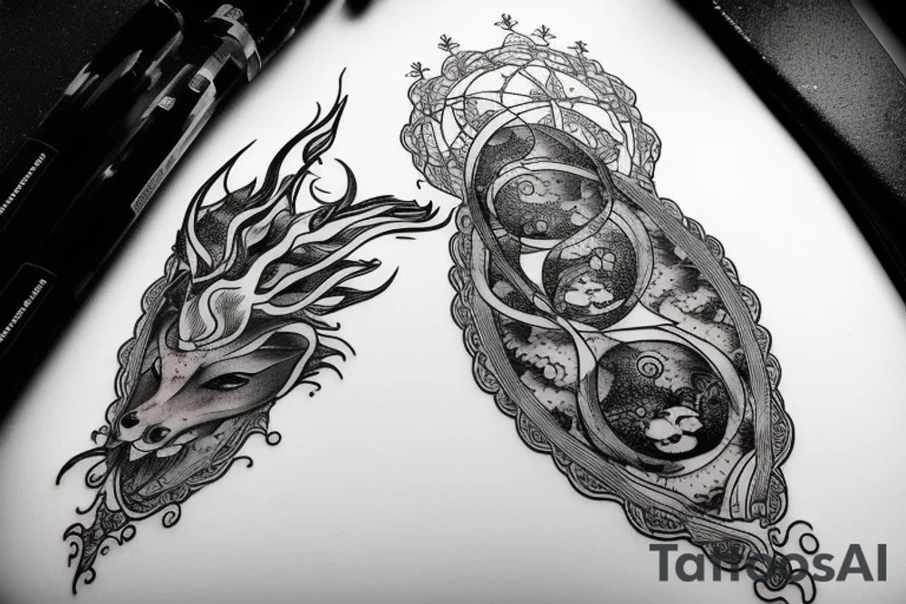 Virgo zodiac sign tattoo idea