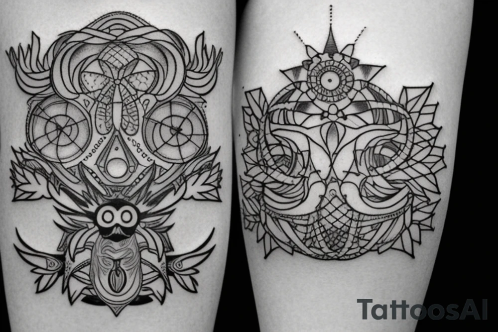 Virgo zodiac sign tattoo idea