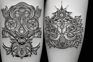 Virgo zodiac sign tattoo idea