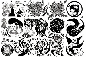 Virgo zodiac sign tattoo idea