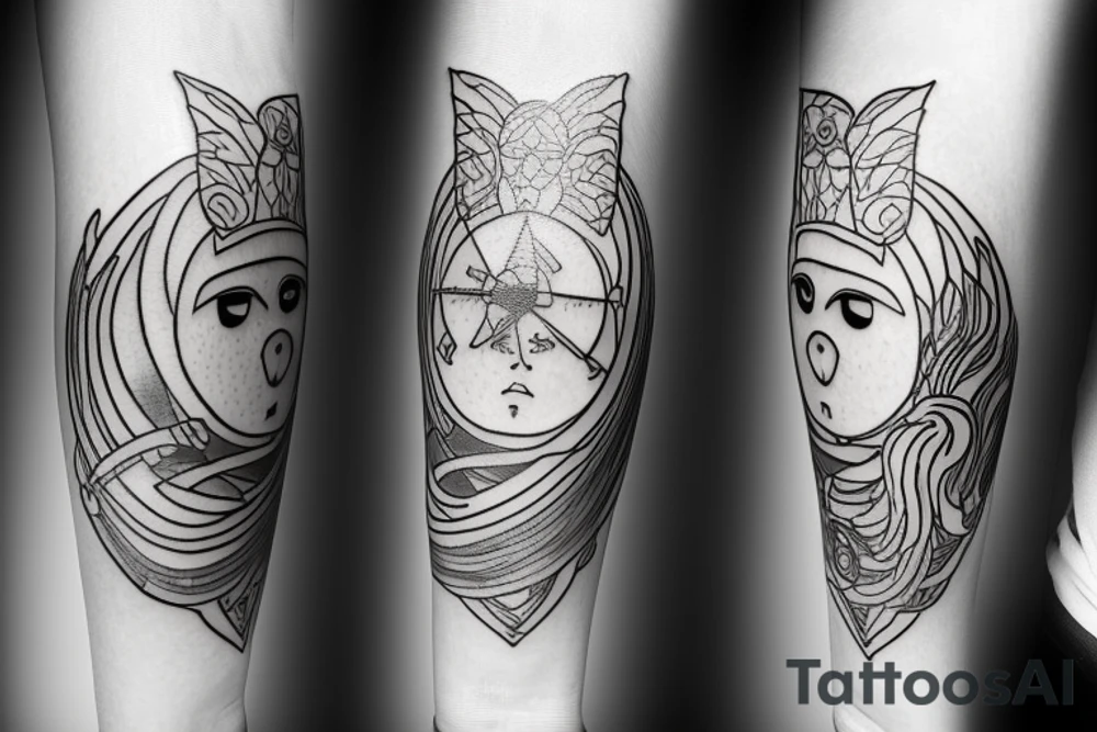 Virgo zodiac sign tattoo idea