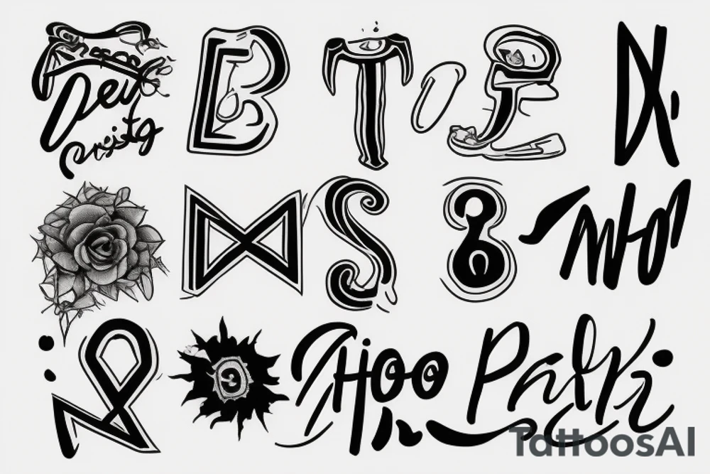 I need no paintsx only letters, only words, only «RA6HOE», style minimalism tattoo idea