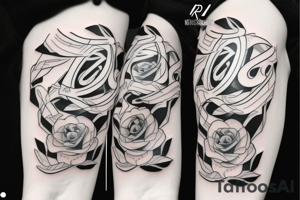 I need no paintsx only letters, only words, only «RA6HOE», style minimalism tattoo idea