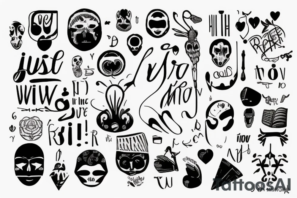 Just write a text "RA6HOE" tattoo idea