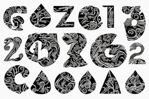 Letters ZHUK tattoo idea