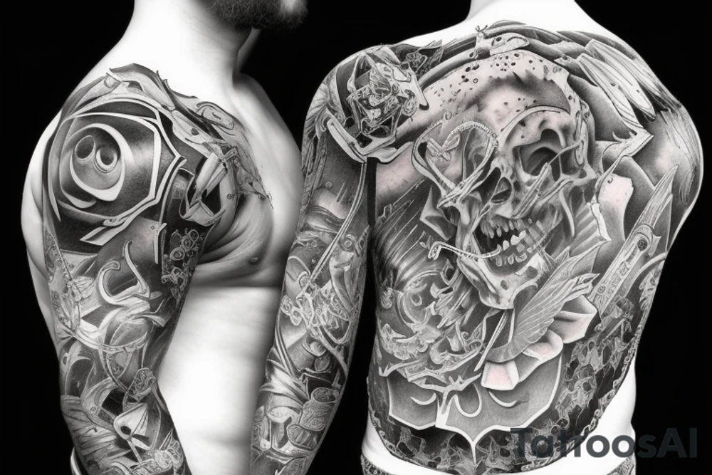 The power of evil tattoo idea