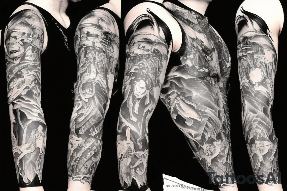 The power of evil tattoo idea