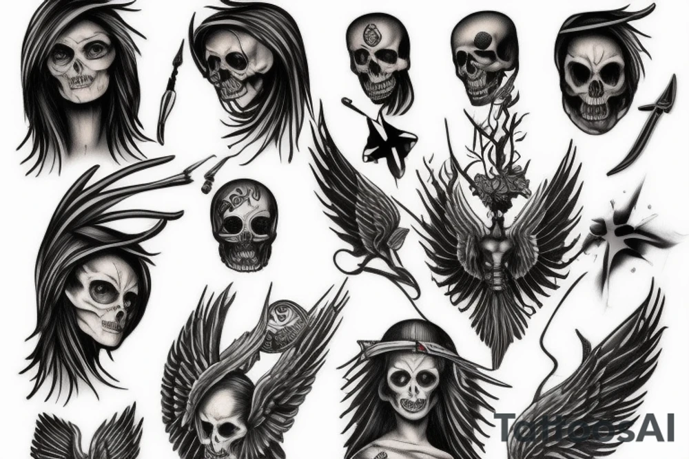 The Angel of death tattoo idea