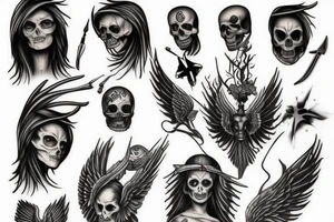 The Angel of death tattoo idea