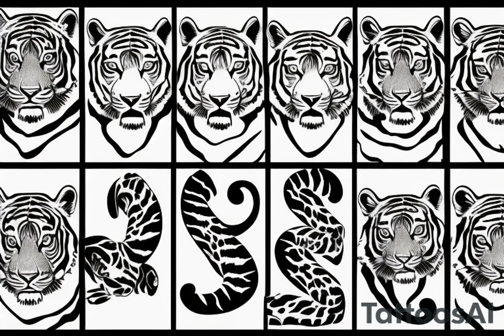 Tiger tattoo idea
