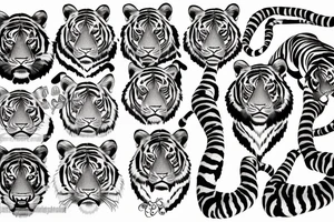 Tiger tattoo idea