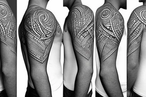 nautical/white back ground/outline tattoo idea