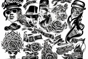 gangster
/white back ground/outline tattoo idea