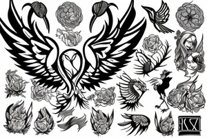 phoenix tattoo idea