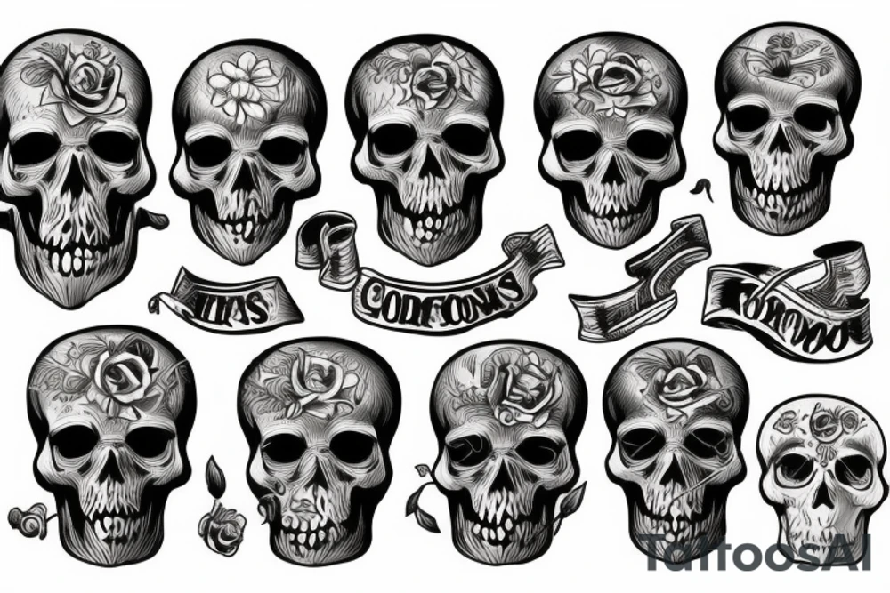 skulls tattoo idea