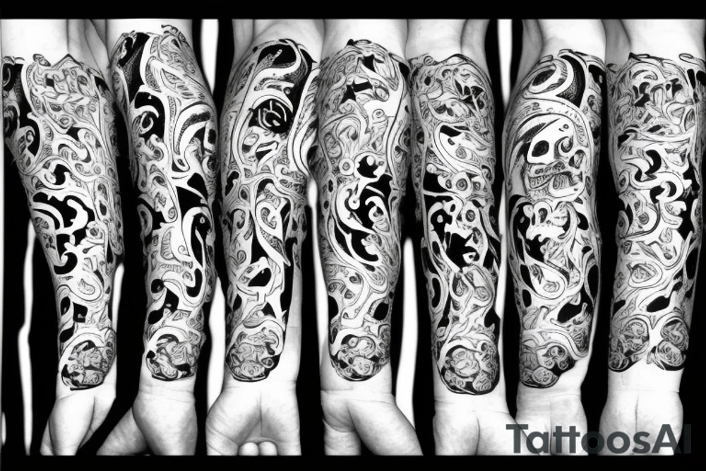 skulls/outline/white background tattoo idea