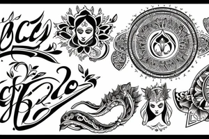 Religious tattoo that is about grace tattoo idea