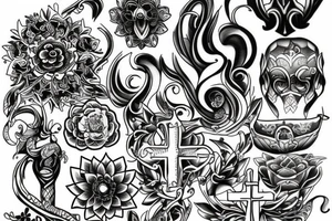 Religious tattoo that is about grace tattoo idea