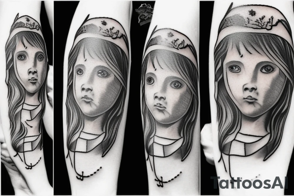 Children with jesus tattoo idea
