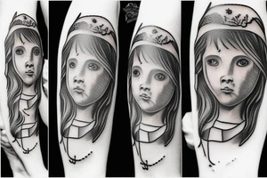Children with jesus tattoo idea