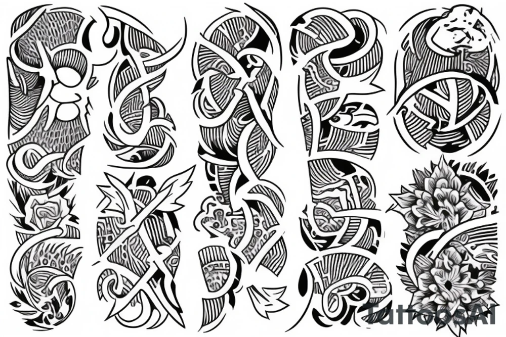 american tradtional outline tattoo idea