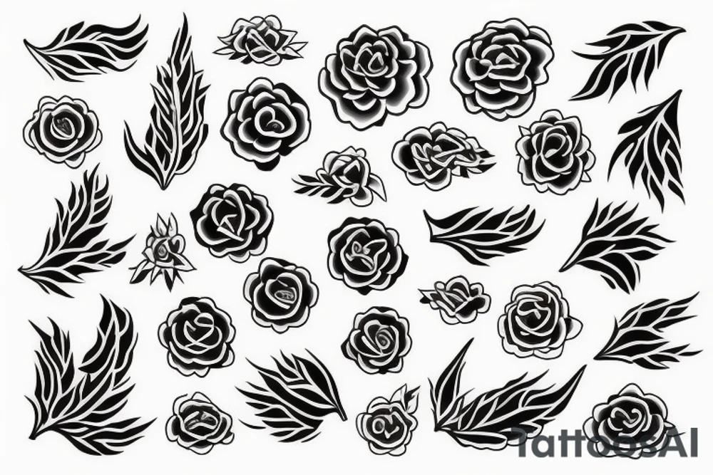 american tradtional outline tattoo idea