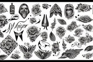 american tradtional outline tattoo idea