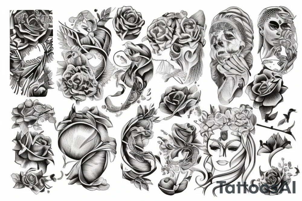 american tradtional outline tattoo idea