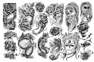 american tradtional outline tattoo idea