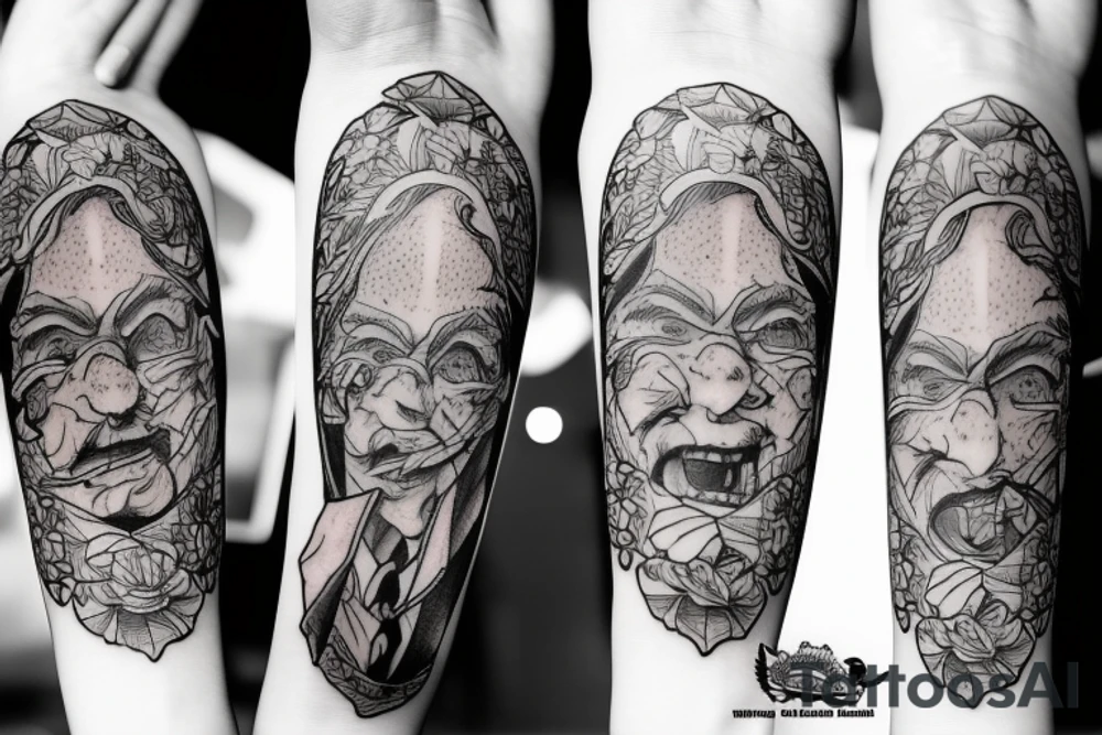american traditional outline tattoo idea