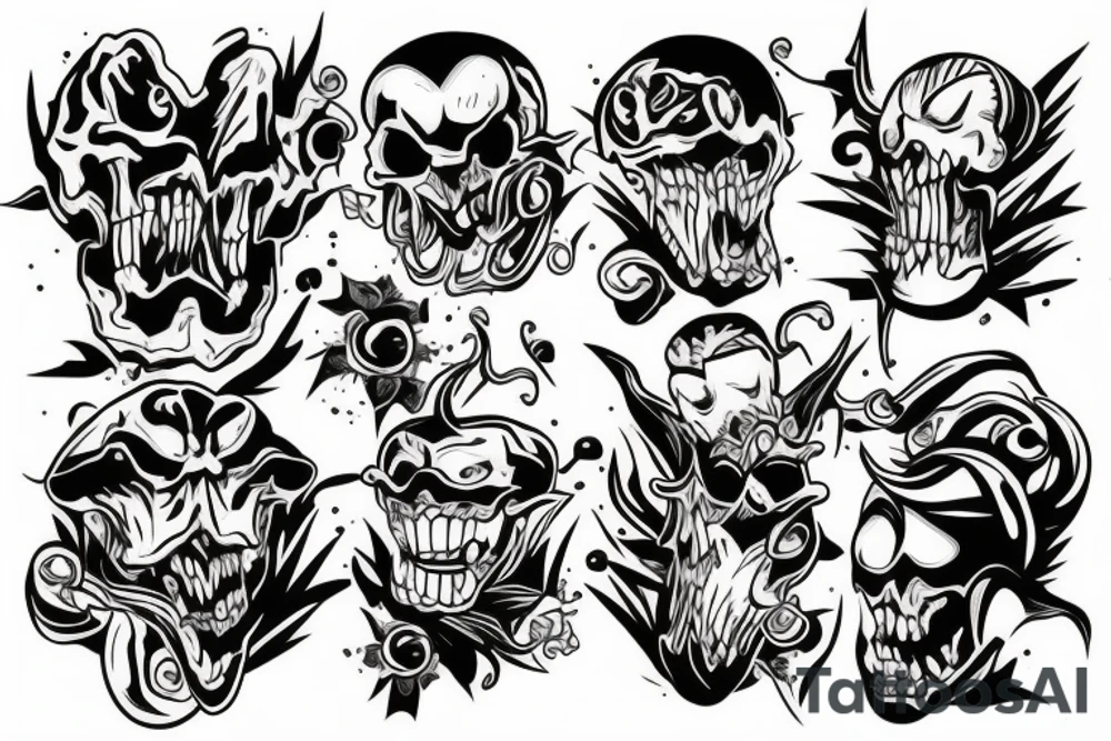 evil tattoo idea