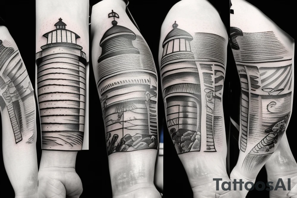 lighthouse tattoo idea
