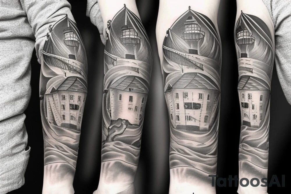lighthouse tattoo idea