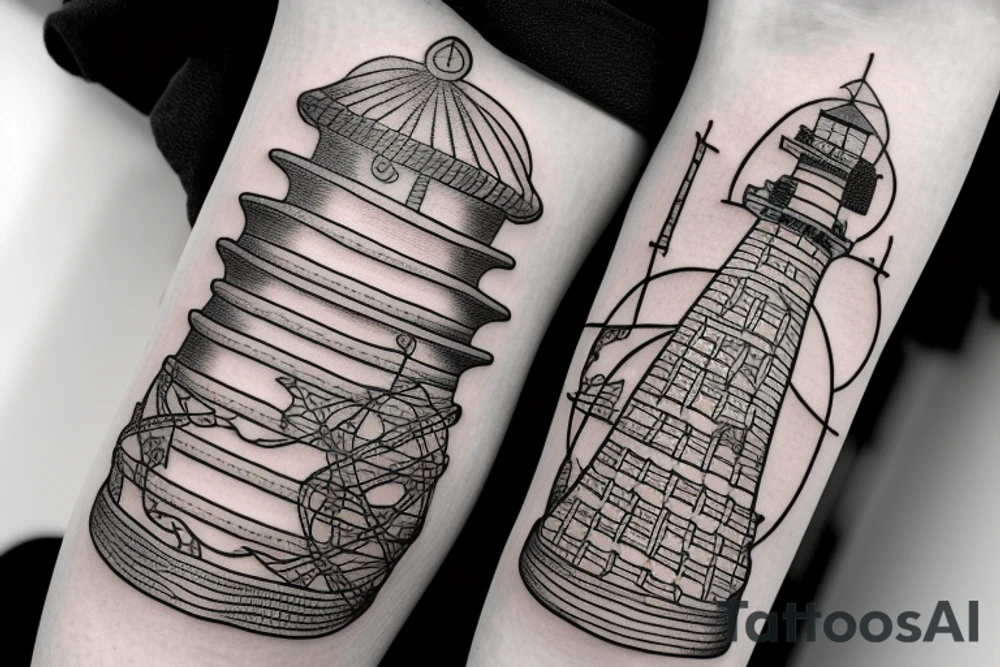 lighthouse tattoo idea