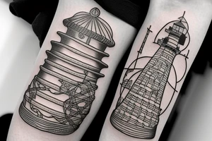 lighthouse tattoo idea