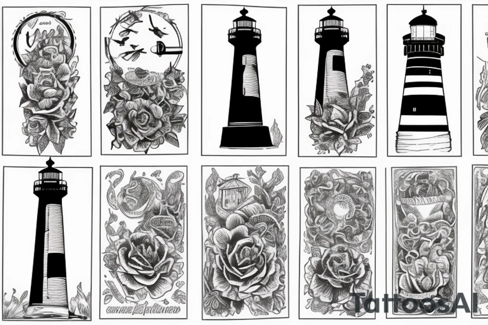 lighthouse tattoo idea