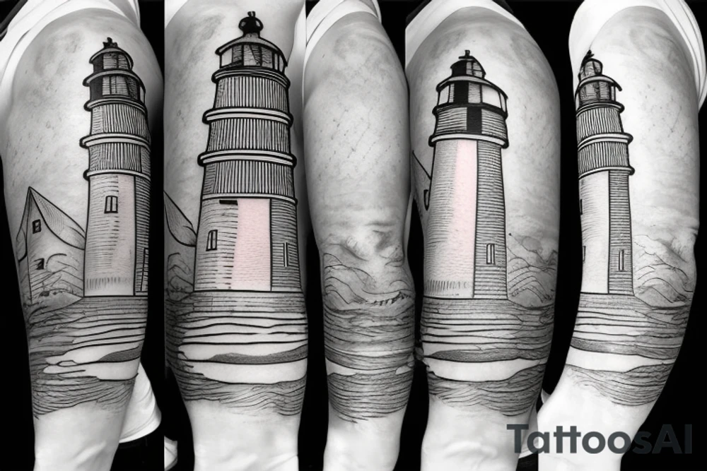 lighthouse tattoo idea