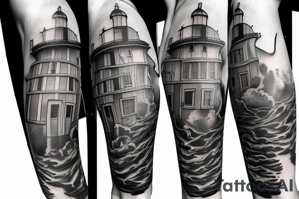 lighthouse tattoo idea