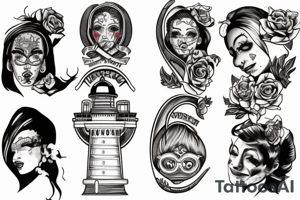 lighthouse tattoo idea
