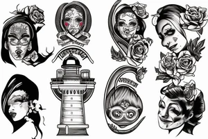 lighthouse tattoo idea
