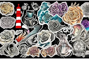 lighthouse tattoo idea