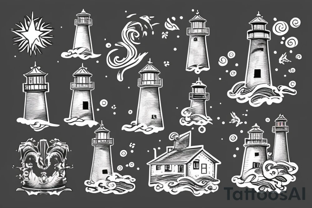 lighthouse tattoo idea