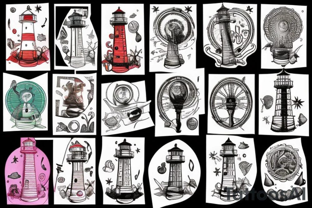 lighthouse tattoo idea