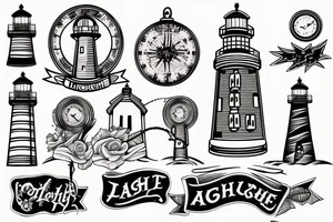 lighthouse tattoo idea
