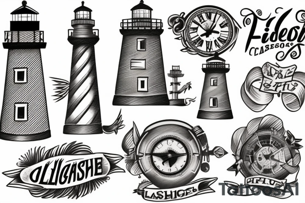 lighthouse tattoo idea
