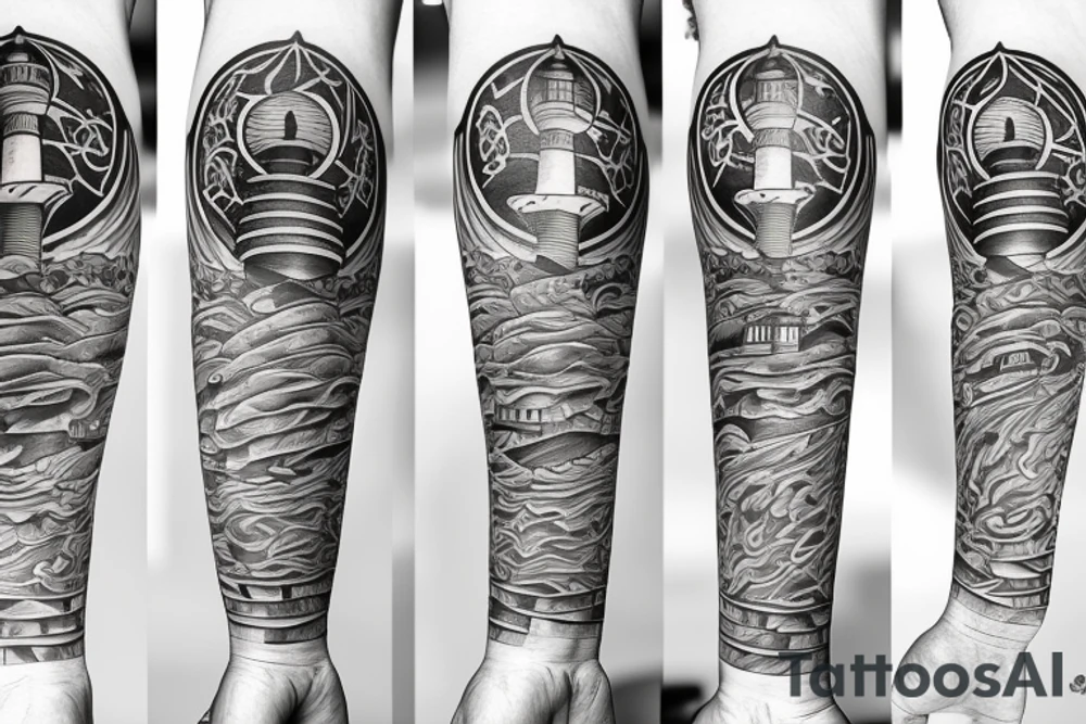 lighthouse tattoo idea