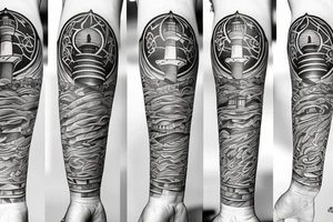 lighthouse tattoo idea