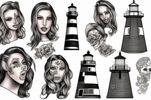 lighthouse tattoo idea